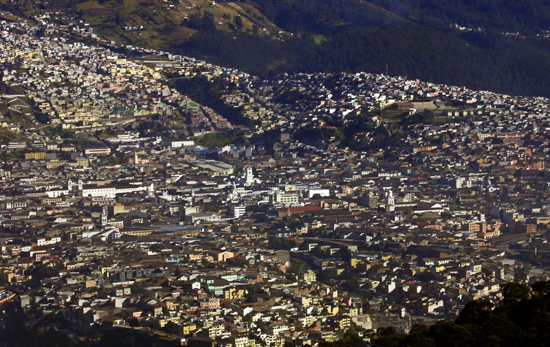 Quito depuis le Guagua Pichincha